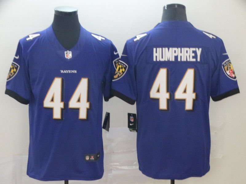 Men Baltimore Ravens #44 Humphrey Purple Nike Vapor Untouchable Limited Player NFL Jerseys